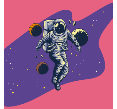 Poster pentru copii astronaut desenat de mână - TenStickers