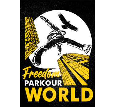 Poster sport parkour lumea - TenStickers