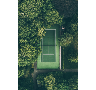 Poster sport teren de tenis verde - TenStickers