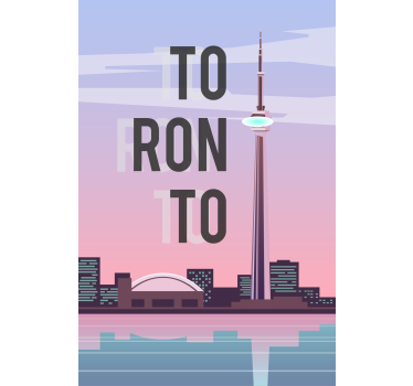 Posteruri orașe și țări toronto ilustrație - TenStickers