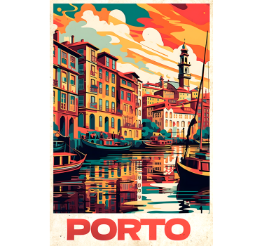 Posteruri orașe și țări poster vintage oporto - TenStickers