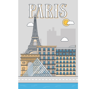 Posteruri orașe și țări paris - TenStickers