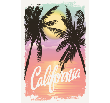 Posteruri orașe și țări vibe-uri de apus californian - TenStickers