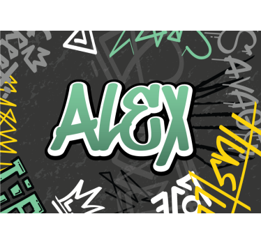 Imprimare personalizată de poster graffiti - TenStickers