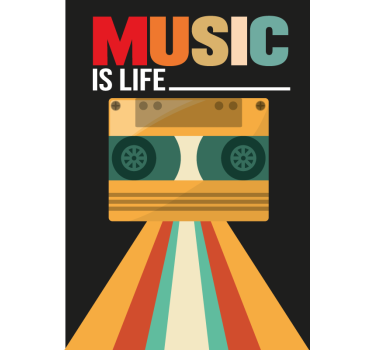 Poster cu citate muzicale - TenStickers