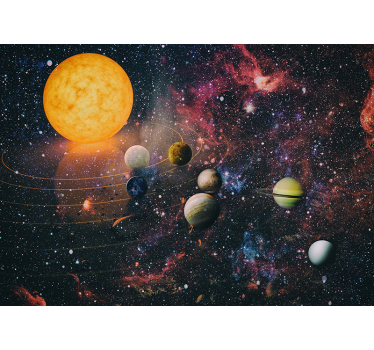Poster cu sistemul solar - TenStickers