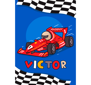 Poster cu formula 1 pentru copii - TenStickers