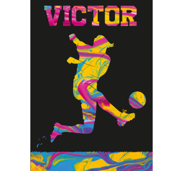 Poster fotbalist - TenStickers
