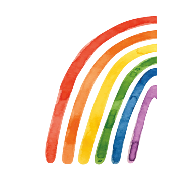 Poster cu acuarelă curcubeu - TenStickers