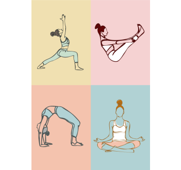 Poster cu alte sport yogaYoga - TenStickers