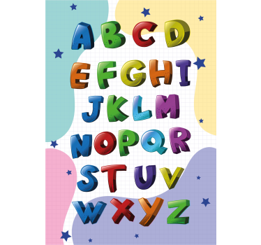 Poster cu alfabet - TenStickers