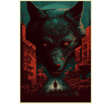 Poster film lupi poster design animal - TenStickers