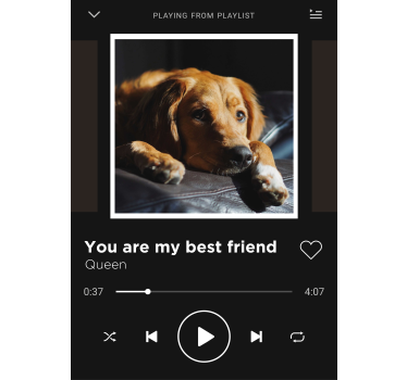 Poster cu muzică personalizabil pentru music player - TenStickers
