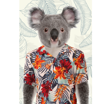 Poster tineret koala elegantă - TenStickers
