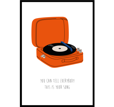 Poster pentru salon you say you love me, I say you crazyTu spui c - TenStickers