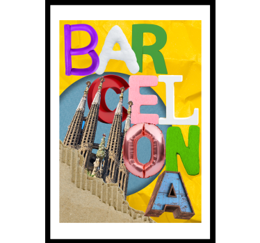 Poster pentru salon colegiul Barcelona - TenStickers