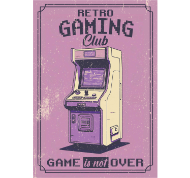 Poster tineret clubul de jocuri retro - TenStickers
