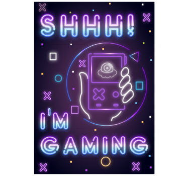 Poster joc video i am gaming - TenStickers