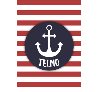 Poster pentru tineret ancoră de marinar personalizabilă - TenStickers