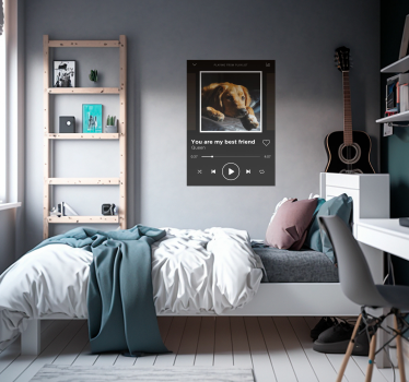 Poster cu muzică personalizabil pentru music player - TenStickers