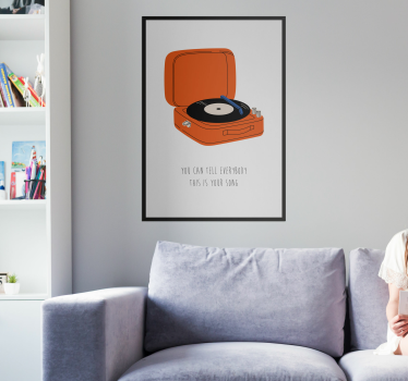 Poster pentru salon you say you love me, I say you crazyTu spui c - TenStickers