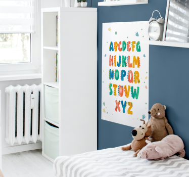 Imprimare poster cu litere de dinozaur - TenStickers