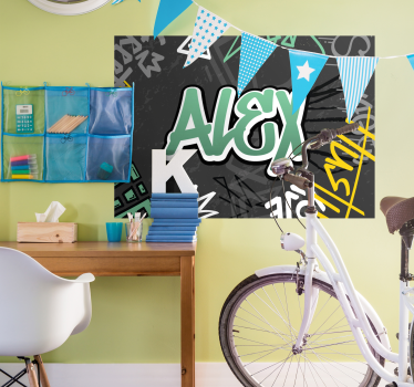 Imprimare personalizată de poster graffiti - TenStickers