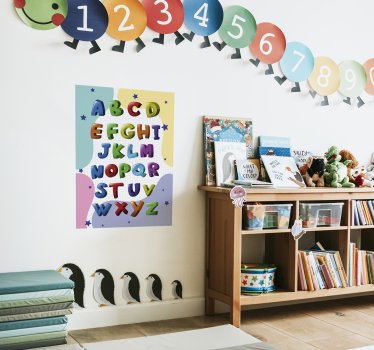 Poster cu alfabet - TenStickers