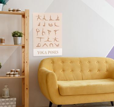 Poster cu alte sport posturi de yoga - TenStickers