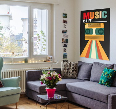 Poster cu citate muzicale - TenStickers