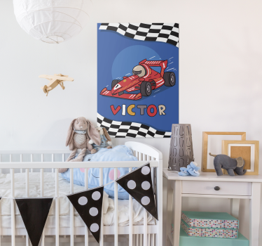 Poster cu formula 1 pentru copii - TenStickers