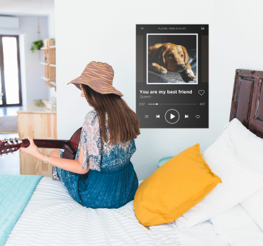 Poster cu muzică personalizabil pentru music player - TenStickers