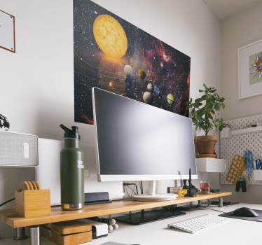 Poster cu sistemul solar - TenStickers