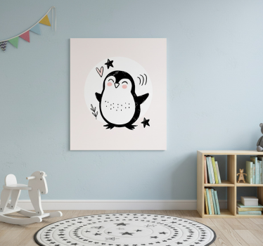 Poster pentru copii cu pinguin desenat drăguț - TenStickers