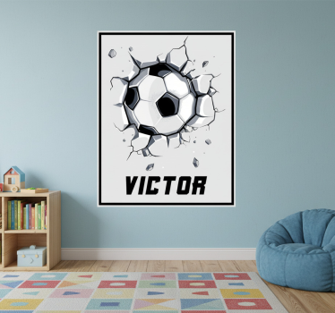 Poster pentru copii minge în acțiune - TenStickers