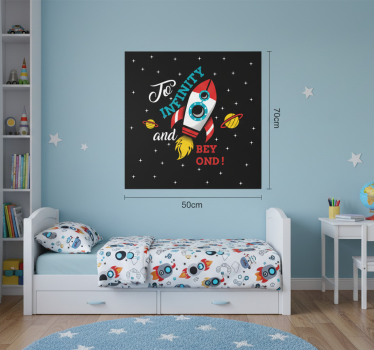 Poster pentru copii spre infinit și dincolo - TenStickers