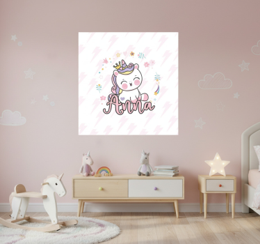 Poster pentru copii unicorn drăguț bebeluș - TenStickers