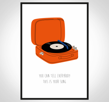 Poster pentru salon you say you love me, I say you crazyTu spui c - TenStickers