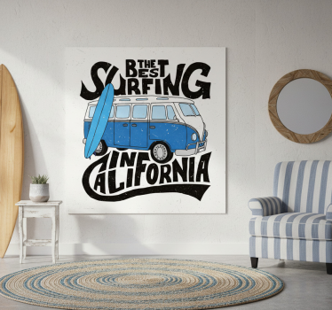 Poster sport surfing van din california - TenStickers