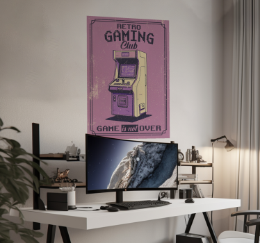 Poster tineret clubul de jocuri retro - TenStickers