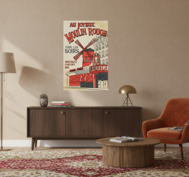 Posteruri orașe și țări moulin rouge - TenStickers