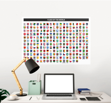 Posteruri orașe și țări steaguri ale lumiiSteaguri ale lumii - TenStickers
