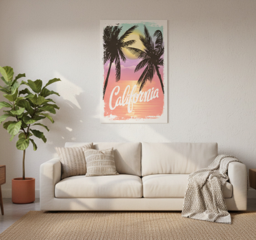 Posteruri orașe și țări vibe-uri de apus californian - TenStickers