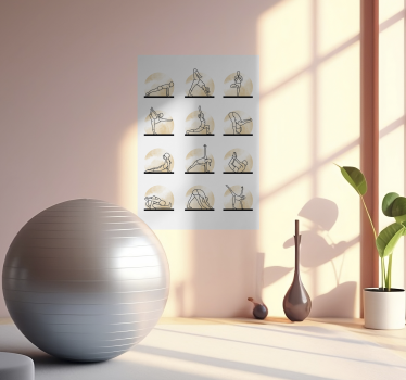 Toate posterele poziții de yogaYoga poziții - TenStickers