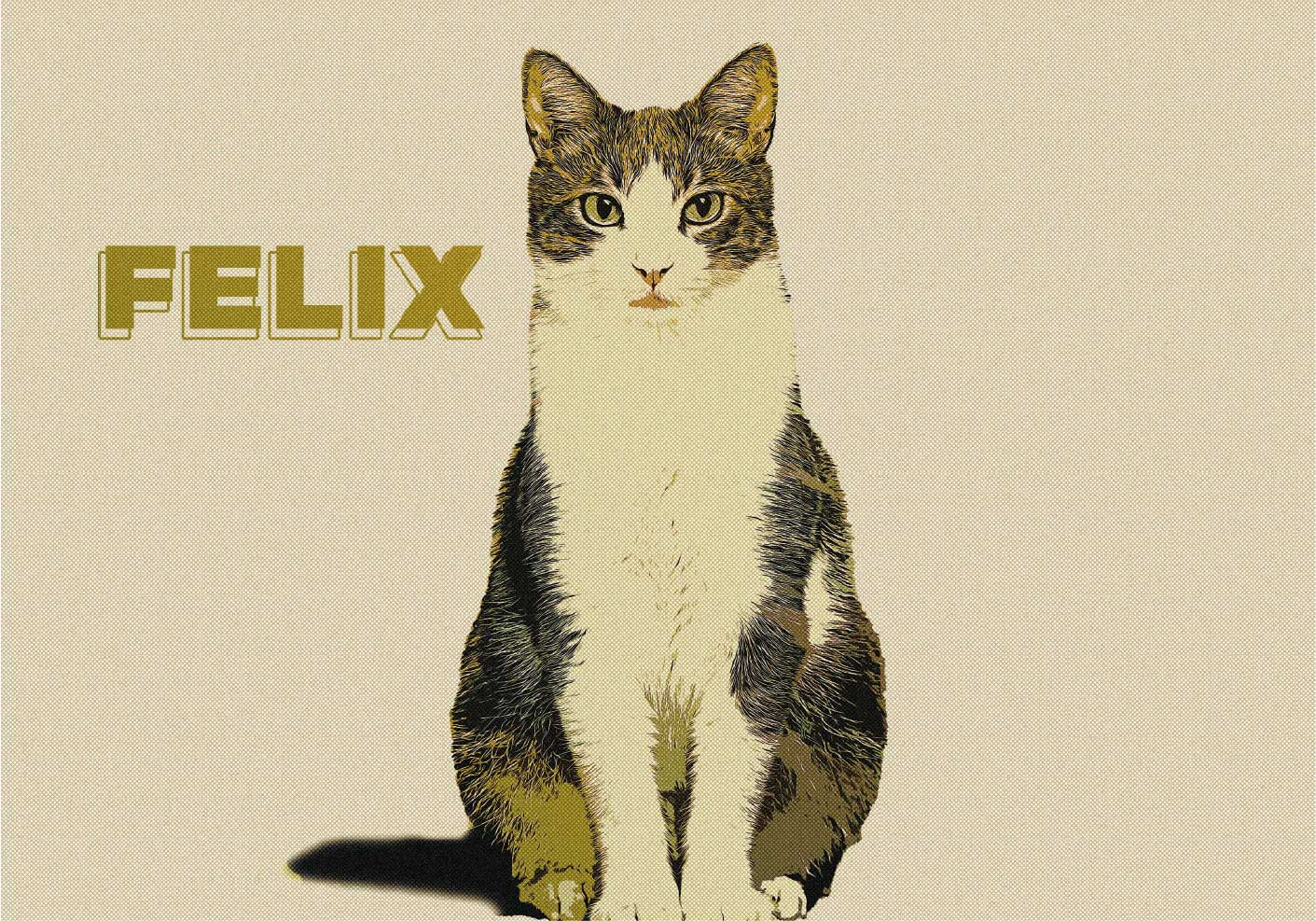 Poster cu alte animale ilustrație personalizată semi-ton - TenStickers