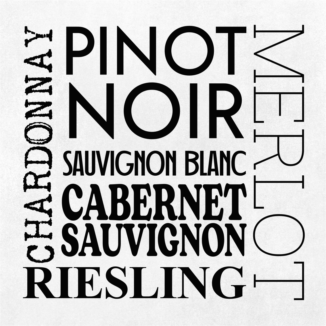 Poster pentru bucătărie tipuri de vin - TenStickers