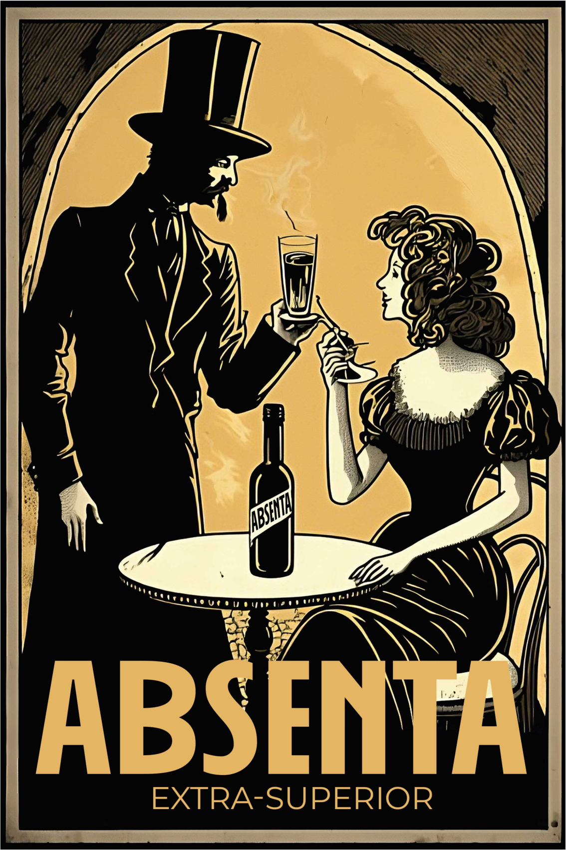 Poster pentru bucătărie licor absinth - TenStickers