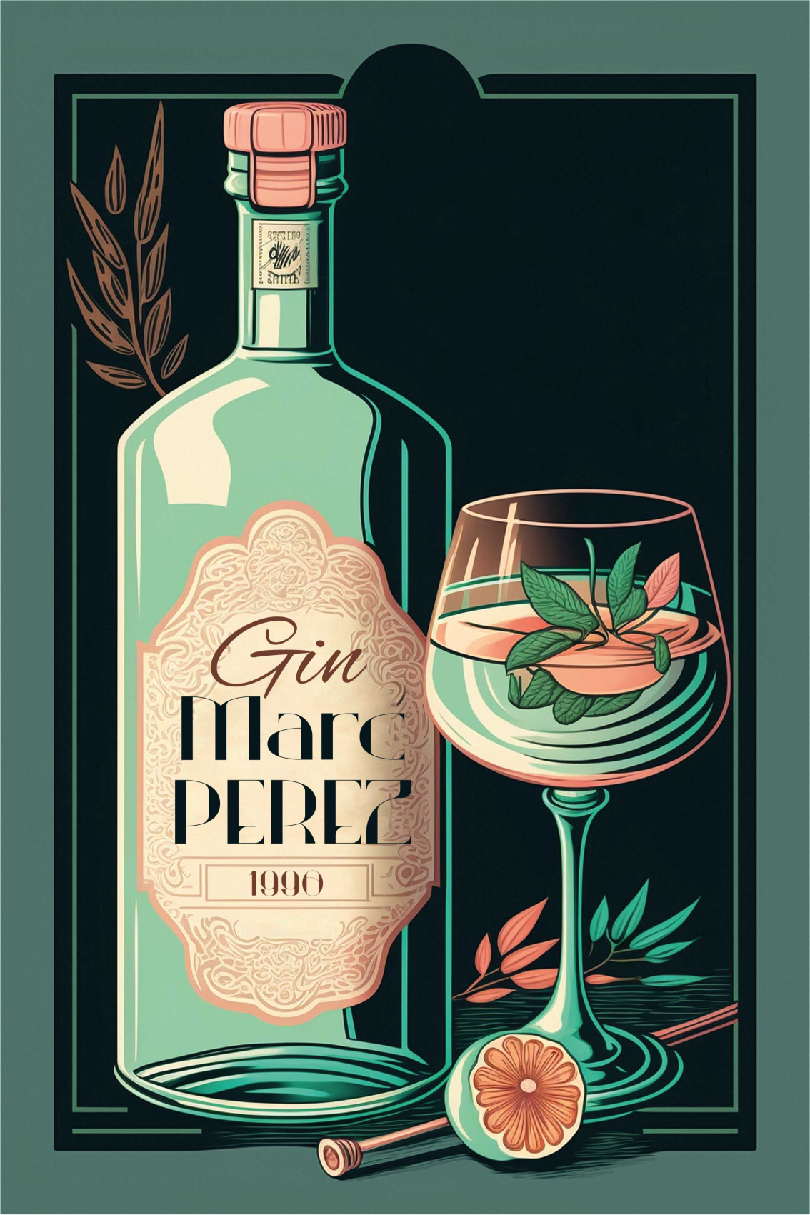 Poster pentru bucătărie gintonic delicios - TenStickers