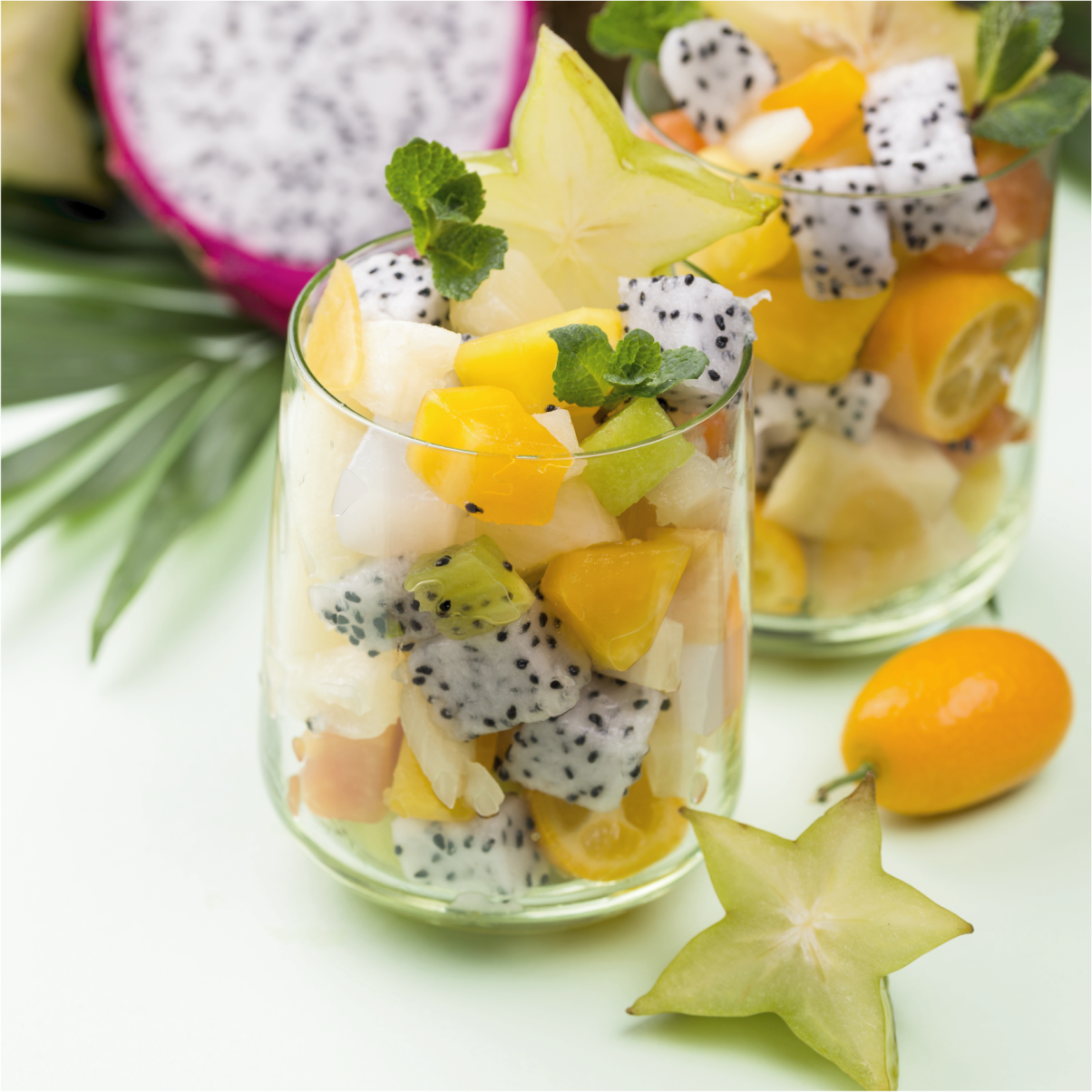 Poster pentru bucătărie mango și ochelari verzi - TenStickers