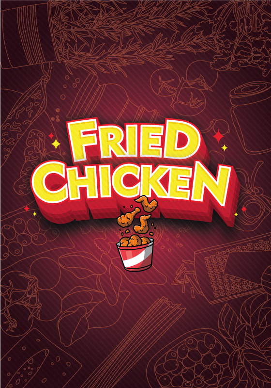 Poster pentru bucătărie cu taco și pui prăjit - TenStickers